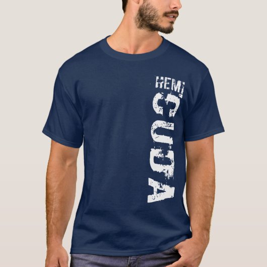 T-shirt Chemise de logo de Hemi Cuda Vert (Devant)