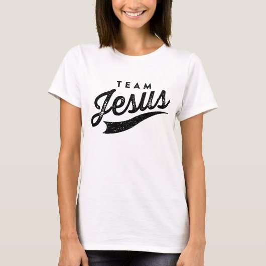 T-shirt Chemise de logo de Jésus d'équipe (Devant)