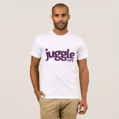 T-shirt chemise de logo de Juggle.com (Devant entier)