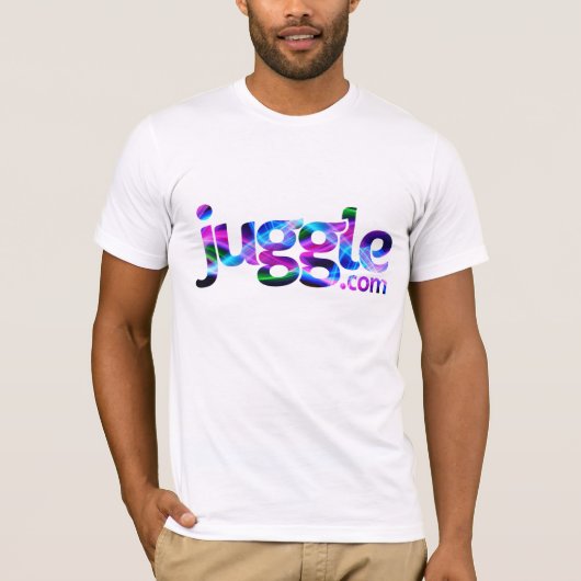 T-shirt chemise de logo de Juggle.com (Devant)