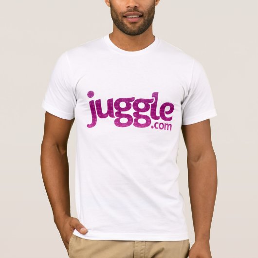T-shirt chemise de logo de Juggle.com (Devant)