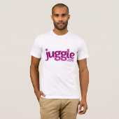 T-shirt chemise de logo de Juggle.com (Devant entier)
