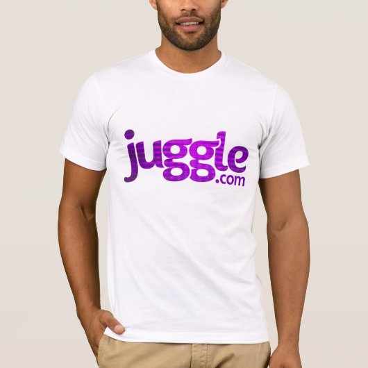 T-shirt chemise de logo de Juggle.com (Devant)
