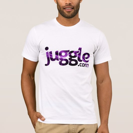 T-shirt chemise de logo de Juggle.com (Devant)