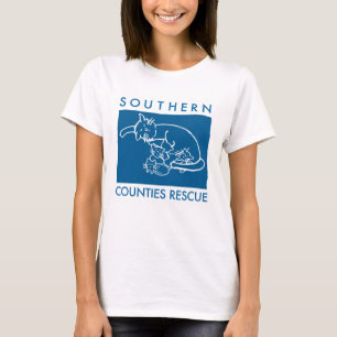 T-shirt Chemise de logo de Kitty (logo bleu)