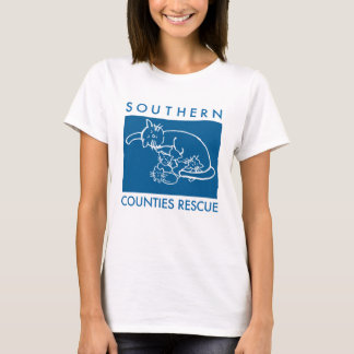 T-shirt Chemise de logo de Kitty (logo bleu)