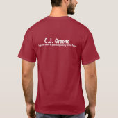 T-shirt Chemise de logo de l'école CJ Greene (Dos)