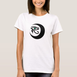 T-shirt Chemise de logo de LunaSees (noir/oeil de jade sur