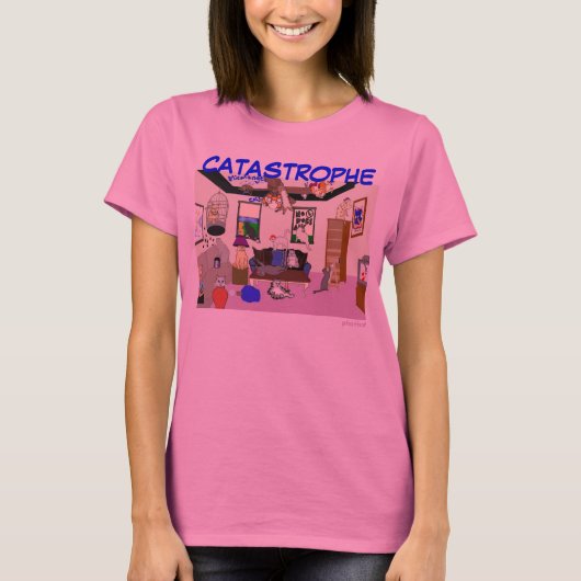 T-shirt Chemise de Long-Douille de catastrophe (Devant)