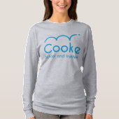 T-shirt Chemise de Long-Douille de Cooke des FEMMES, grise (Devant)