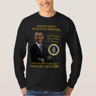 T-shirt Chemise de Long-douille de jour d'inauguration