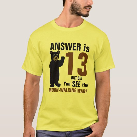 T-shirt Chemise de Lune-Marche d'ours (Devant)