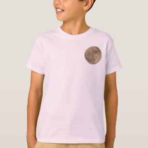 T-shirt Chemise de lune pour enfant Pleine lune de lune Je