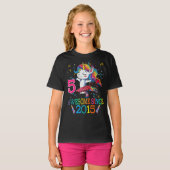 T-shirt Chemise de l'Unicorn Dabbing âgée de 5 ans (Devant entier)
