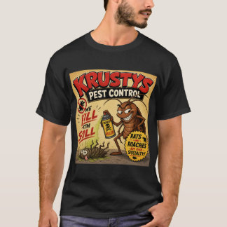 T-shirt Chemise de Lutte Anti-Nuisibles de Krusty