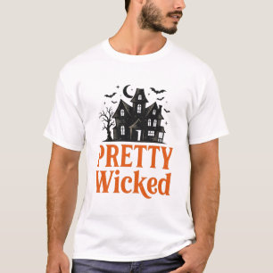 T-shirt Chemise de maison hantée Halloween vintage Pretty