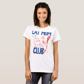 T-shirt Chemise de maman de chat (Devant entier)