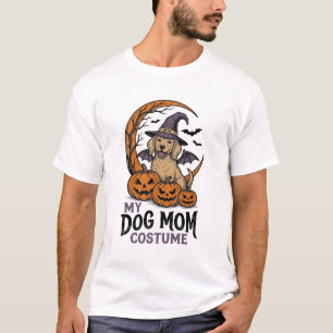 T-shirt Chemise de maman de chien Halloween Costume de chi
