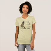 T-shirt Chemise de maman de mastiff (Devant entier)