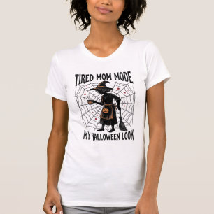 T-shirt Chemise de maman d'Halloween Costume fatigué Graph
