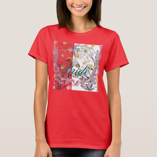 T-shirt Chemise de mariée - Customisée (Devant)