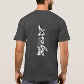 T-shirt Chemise de marquage à chaud de vrai agent (Dos)