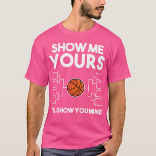 T-shirt Chemise de mars du support de basket-ball amusant