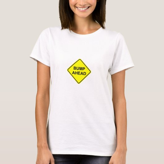 T-shirt Chemise de maternité de bosse en avant (Devant)