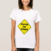 T-shirt Chemise de maternité "native à bord" (Devant)