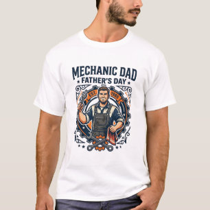 T-shirt Chemise de Mécanicien de la Fête des Pères Papa Dr
