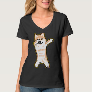 T-shirt Chemise de mème DOGE - DABBING SHIBA INU chien de