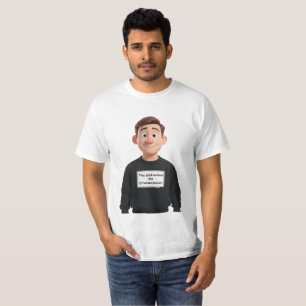 T-shirt Chemise de Mème Existentiel Contenant Une Personne