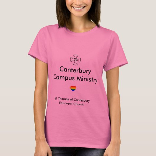 T-shirt Chemise de ministère de campus de Cantorbéry (Devant)