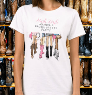T-shirt Chemise de mode Bachelorette Nashville Nash Bash