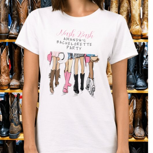 T-shirt Chemise de mode Bachelorette Nashville Nash Bash