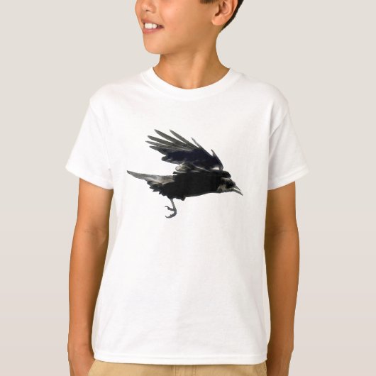 T-shirt Chemise de mode Flying Black CROW Art (Devant)