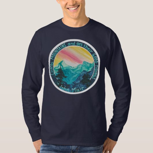 T-shirt Chemise de montagne - john muir - escalade (Devant)