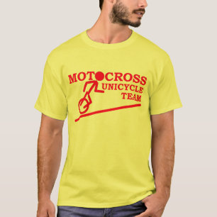 T-shirt Chemise de Motocross - Équipe de monocycle de moto