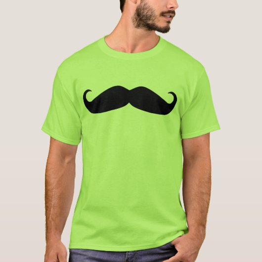 T-shirt chemise de moustache (Devant)