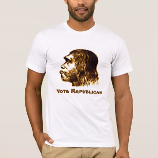 T-shirt Chemise de Néanderthal "de républicain de vote"