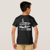 T-shirt Chemise de Nimitz de porte-avions (Dos entier)