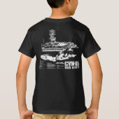 T-shirt Chemise de Nimitz de porte-avions (Dos)