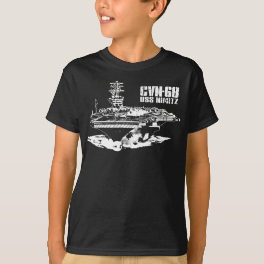 T-shirt Chemise de Nimitz de porte-avions (Devant)