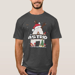 T-shirt Chemise de Noël Astrid avec nom Astrid pour Xma dr