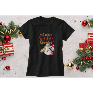 T-shirt Chemise de Noël Colibri-I mangé Père Noël Cookies