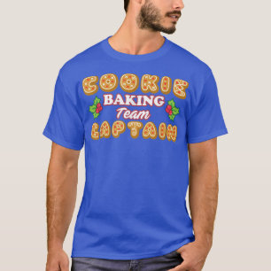 T-shirt Chemise de Noël Cookie Baking Team Capitaine