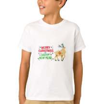 Chemise de Noël Cute Reindeer