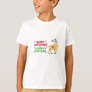 T-shirt Chemise de Noël Cute Reindeer
