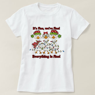 T-shirt Chemise de Noël de l'oie Idiote