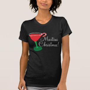 T-shirt Chemise de Noël de Martini de la femme